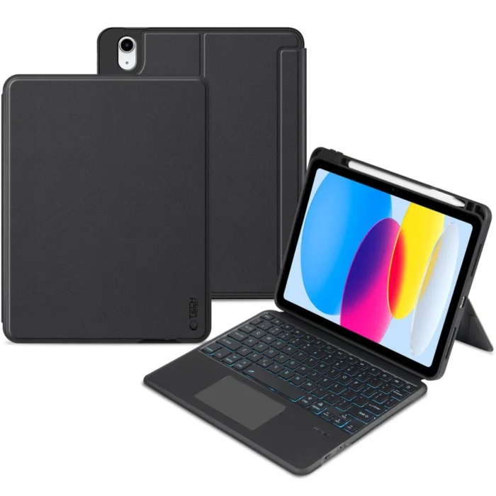 Tech-Protect SC Pen tok + billentyűzet - iPad 10.9" 2022 (10 gen.) - fekete