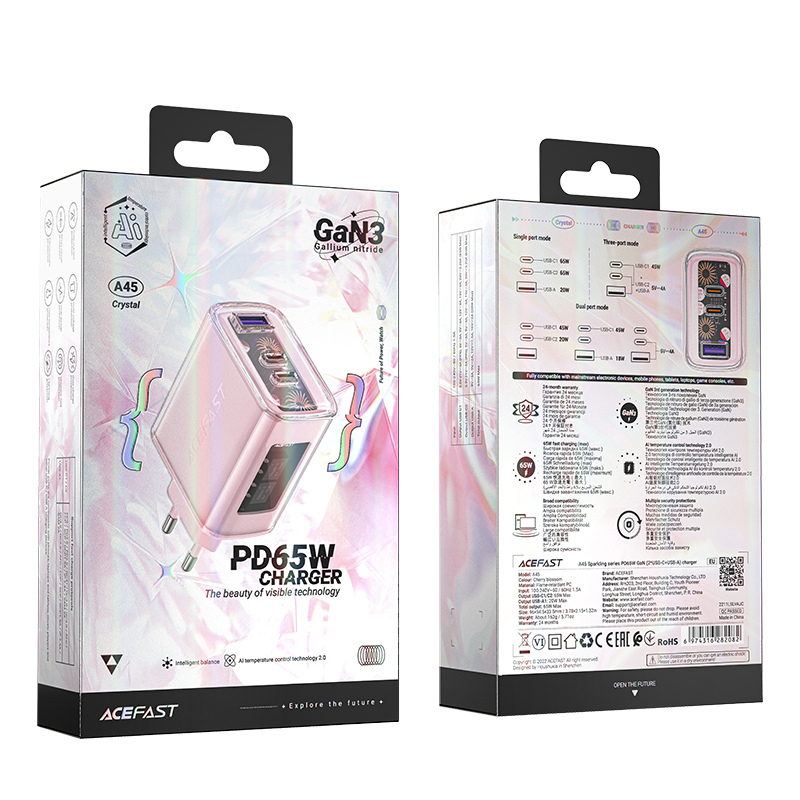 Acefast-GaN-gyorstolto-65W-3-porttal-1×USB-2×USB-C-–-rozsaszin-A45-4