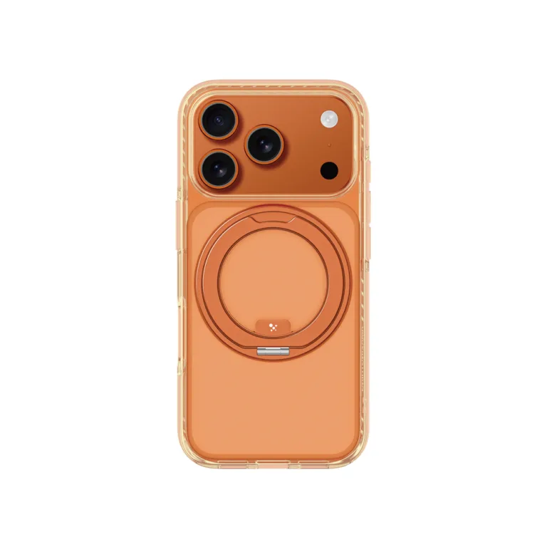 AmazingThing Titan Pro Spin - MagSafe telefontok narancs - iPhone 17 Pro Max