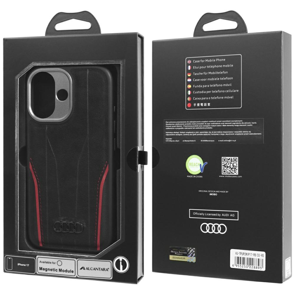 Audi-R8-Genuine-Leather-MagSafe-telefontok-feketepiros-iPhone-17-9