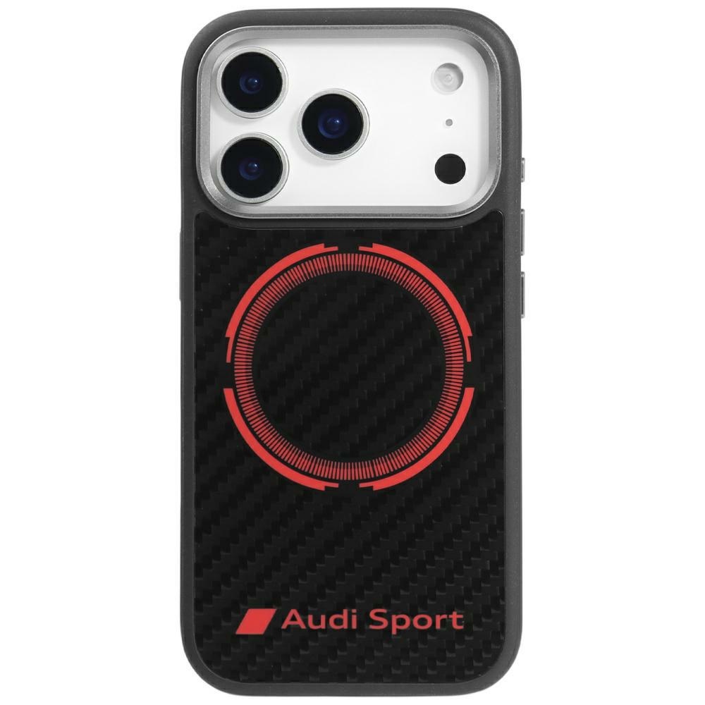 Audi RSQ Carbon Fiber Sport Red Circle MagSafe telefontok fekete|piros - iPhone 17 Pro Audi RSQ Carbon Fiber Sport Red Circle MagSafe telefontok fekete|piros - iPhone 17 Pro