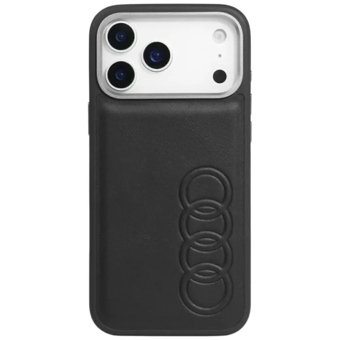 Audi TT Synthetic Leather MagSafe telefontok fekete - iPhone 17 Pro Max