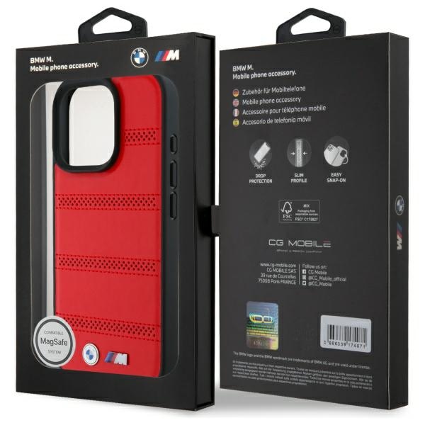 BMW-M-Perforated-And-Stitched-Line-MagSafe-telefontok-piros-iPhone-16-Pro-Max-6