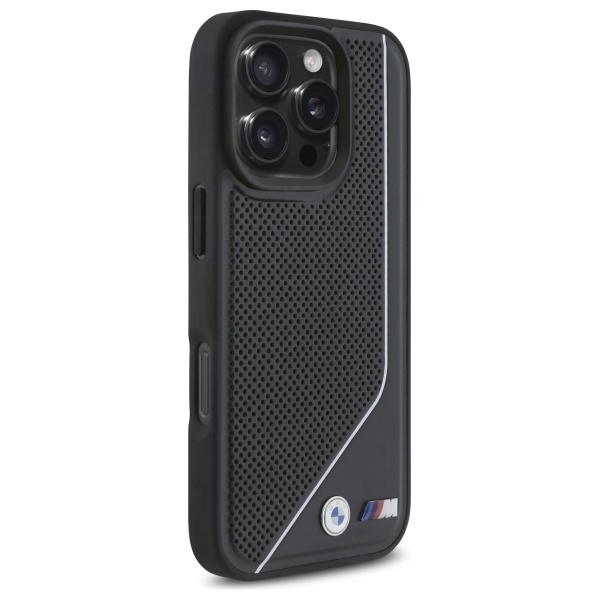 BMW-M-Perforated-Twisted-Line-MagSafe-telefontok-fekete-iPhone-16-Pro-3
