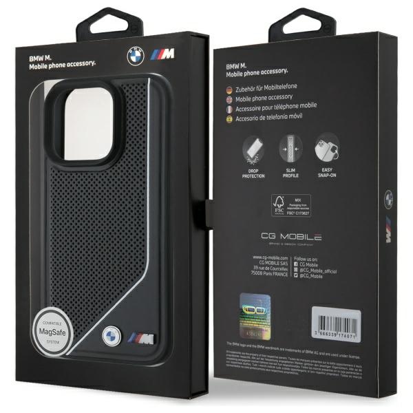 BMW-M-Perforated-Twisted-Line-MagSafe-telefontok-fekete-iPhone-16-Pro-7