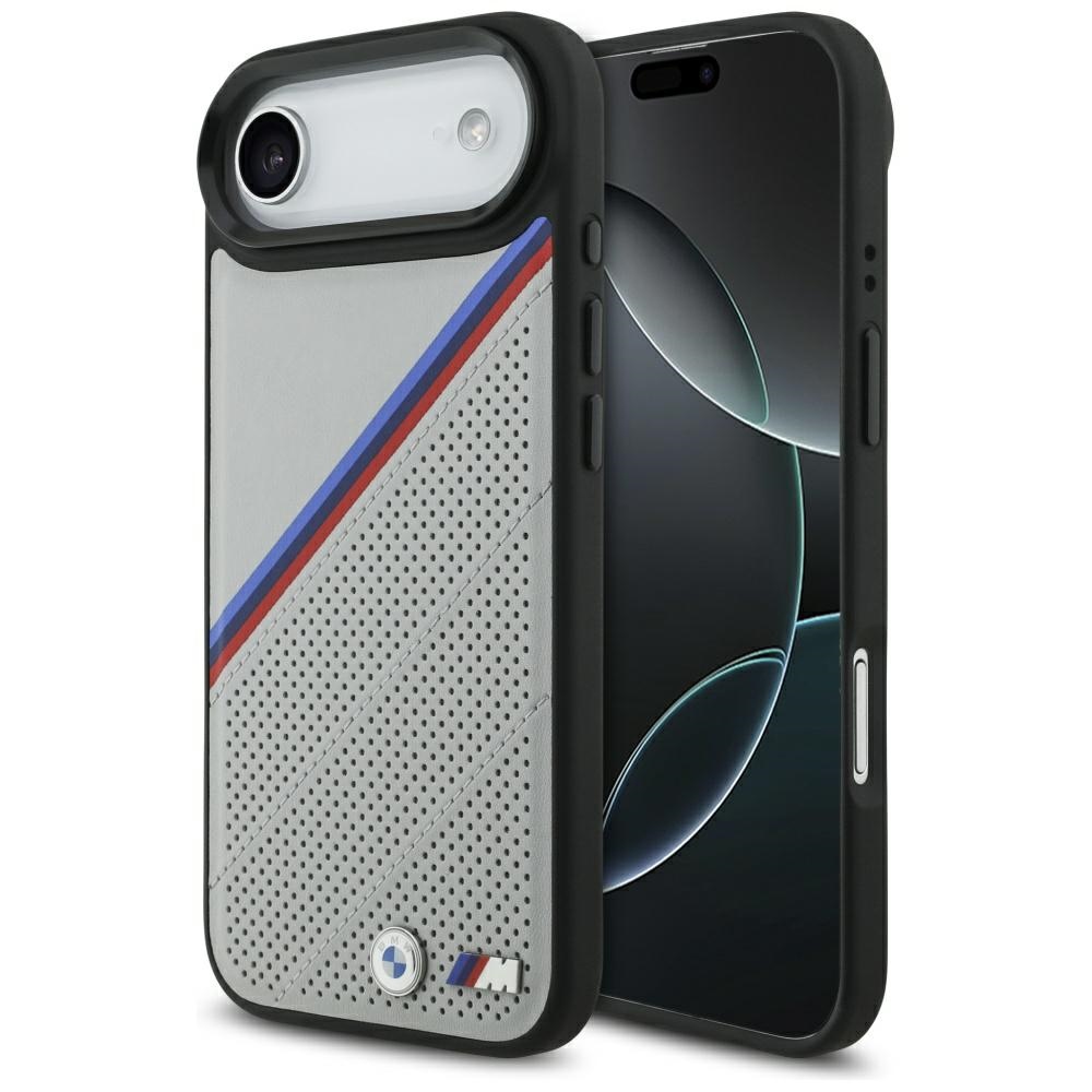 BMW M Tricolor Metal Logo MagSafe telefontok szürke - iPhone 17 Air BMW M Tricolor Metal Logo MagSafe telefontok szürke - iPhone 17 Air