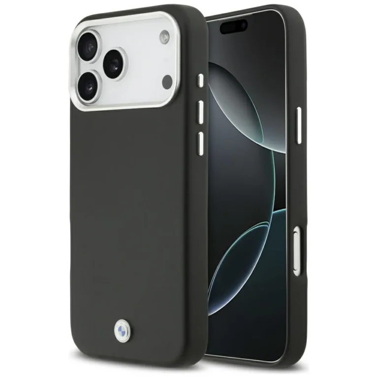 BMW Sign Full Wrapped Metal MagSafe tok iPhone 17 Pro Max – fekete