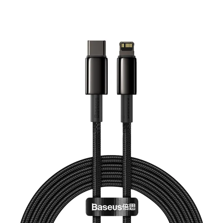 Baseus A01 Lightning / USB-C PD 20W kábel 2 m – fekete