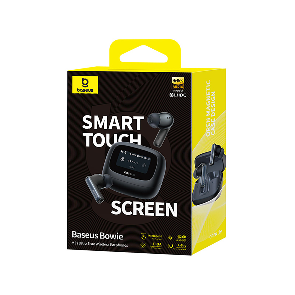 Baseus-Bowie-M2s-Ultra-TWS-vezetek-nelkuli-fulhallgato-interaktiv-kijelzovel-–-fekete-6