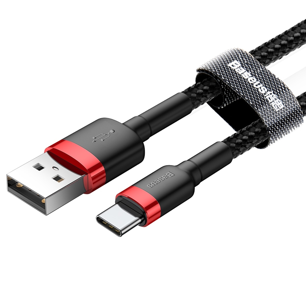 Baseus-Cafule-USB-A-USB-C-QC-3.0-kabel-3A-1-m-–-fekete-piros-3