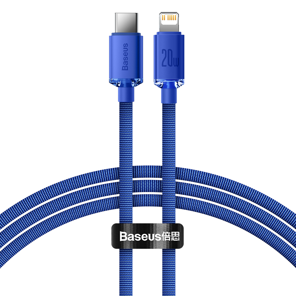 Baseus Lightning / USB-C PD kábel 20W 1.2 m – kék Baseus Lightning / USB-C PD kábel 20W 1.2 m – kék