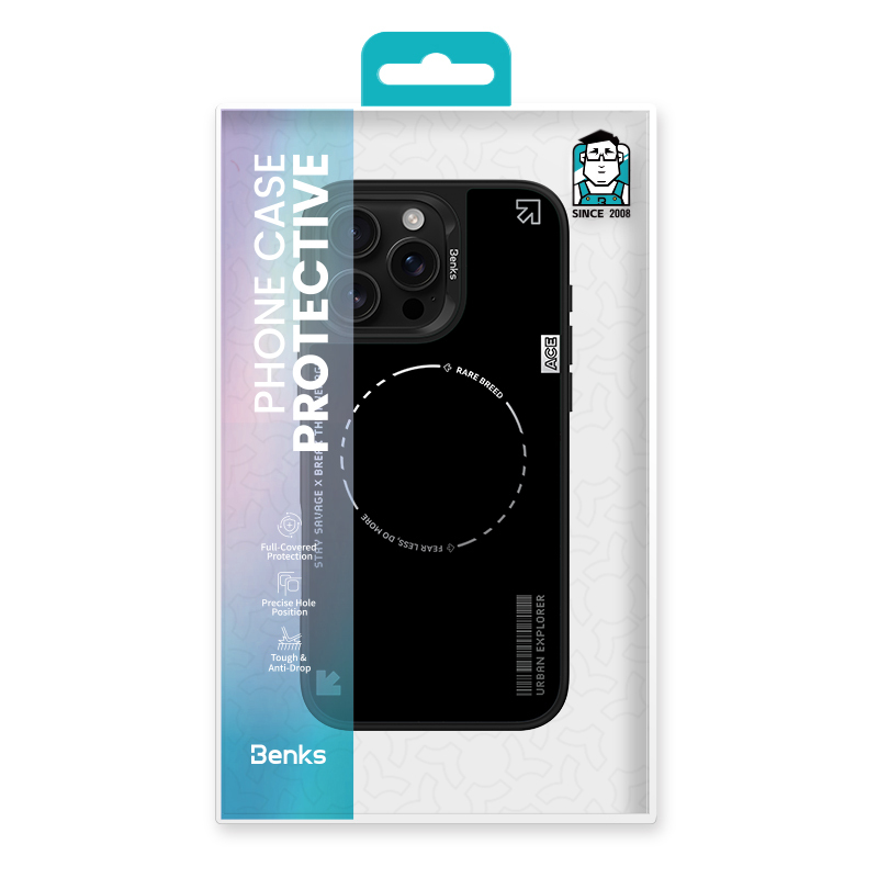 Benks-Dynamic-Minimalist-telefontok-iPhone-16-Pro-–-fekete-10