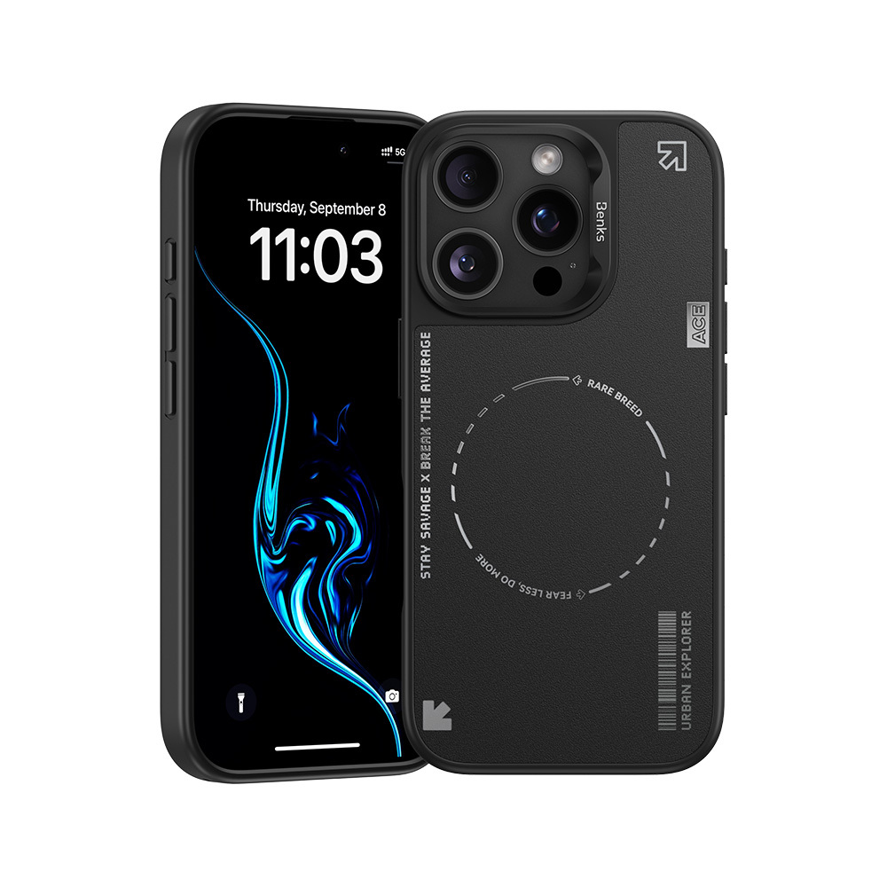 Benks Dynamic Minimalist telefontok iPhone 16 Pro – fekete Benks Dynamic Minimalist telefontok iPhone 16 Pro – fekete