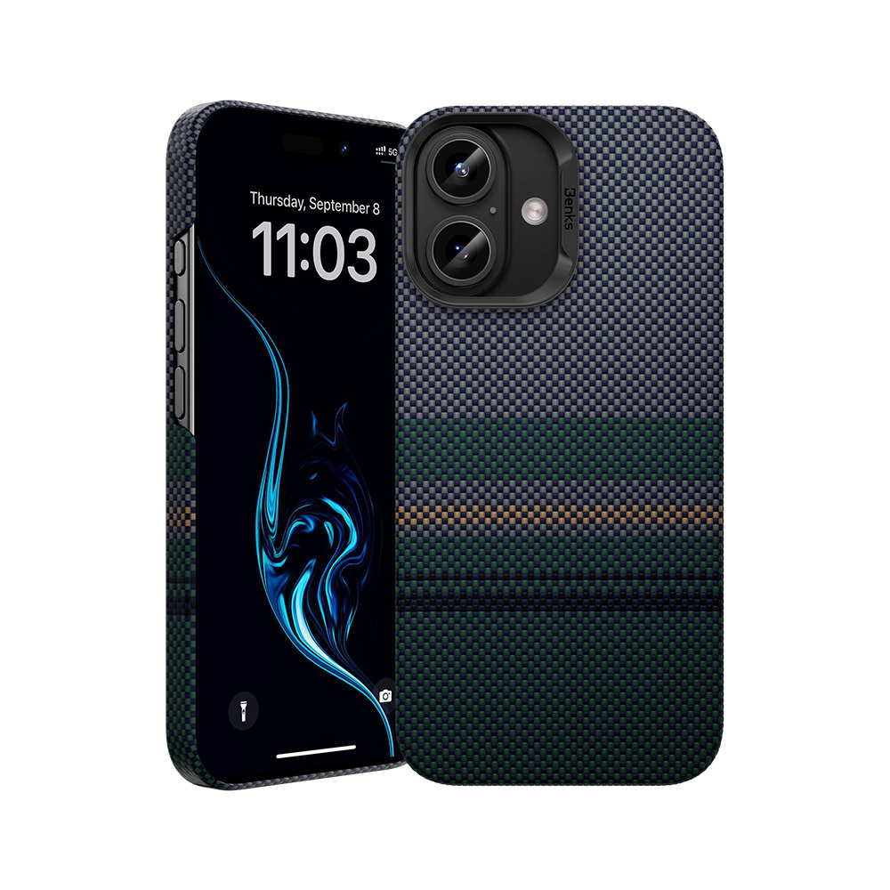 Benks Magnetic Armor Air Aurora Kevlar 600D telefontok iPhone 16 – fekete Benks Magnetic Armor Air Aurora Kevlar 600D telefontok iPhone 16 – fekete