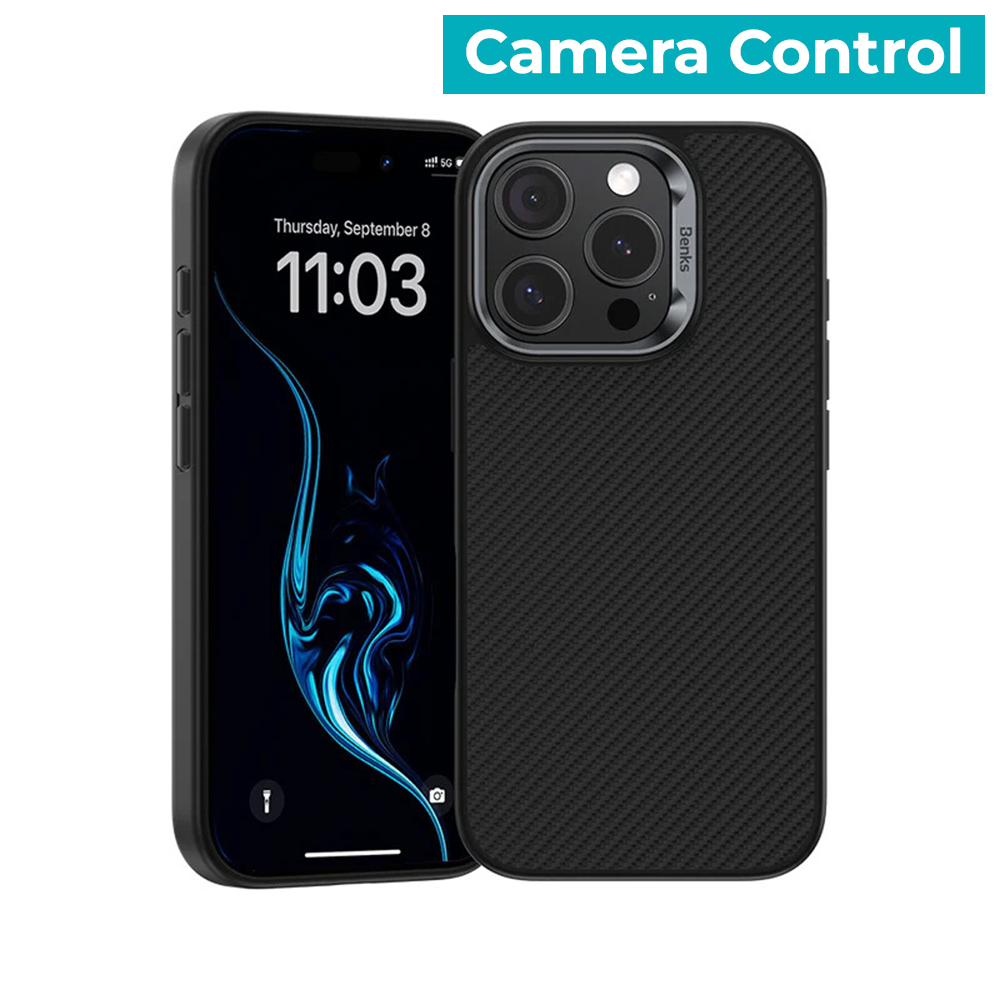 Benks-Magnetic-Armor-Pro-Kevlar-Metal-Frame-600D-telefontok-iPhone-16-Pro-–-fekete-1