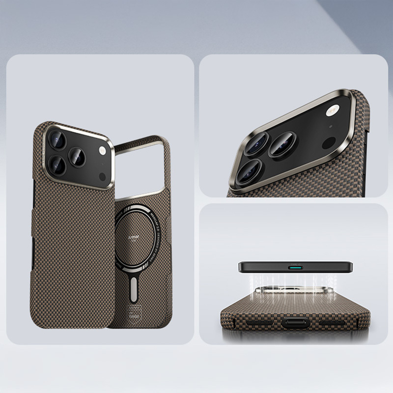 Benks-Magnetic-Armor-Tint-Kevlar-1000D-telefontok-iPhone-17-Pro-Max-–-arany-8