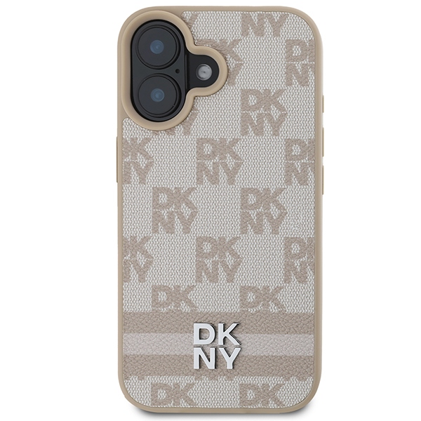 DKNY-Checkered-Pattern-Printed-Stripes-telefontok-rozsaszin-iPhone-16-2
