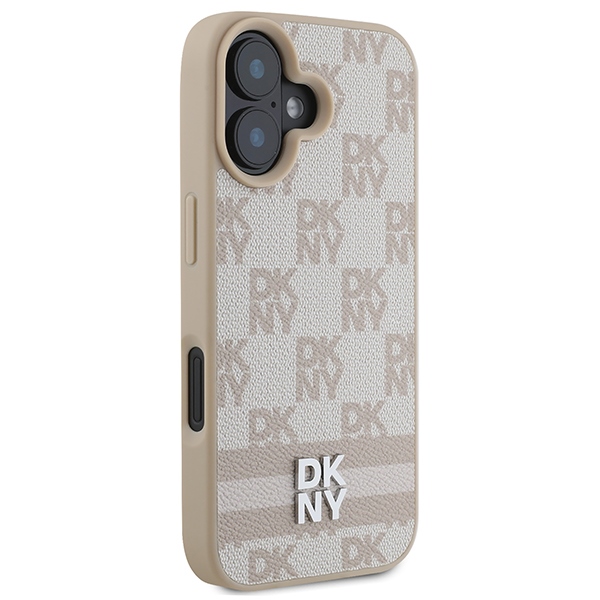DKNY-Checkered-Pattern-Printed-Stripes-telefontok-rozsaszin-iPhone-16-3
