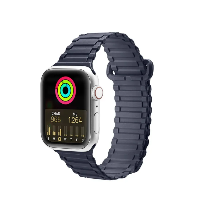 Dux Ducis Armor mágneses szilikon szíj – Apple Watch 1–SE (38/40/41 mm) – kék