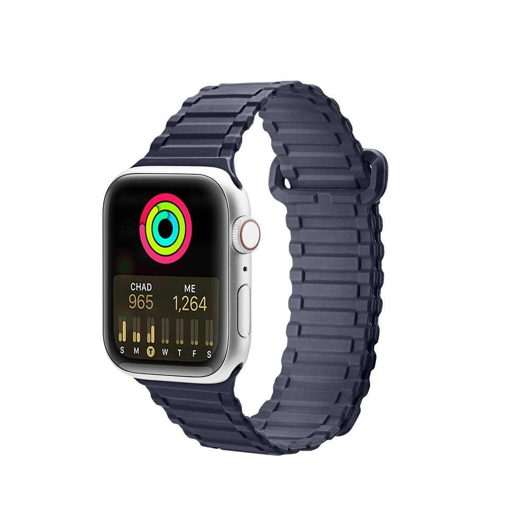 Dux Ducis Armor mágneses szilikon szíj – Apple Watch 1–SE (38/40/41 mm) – kék
