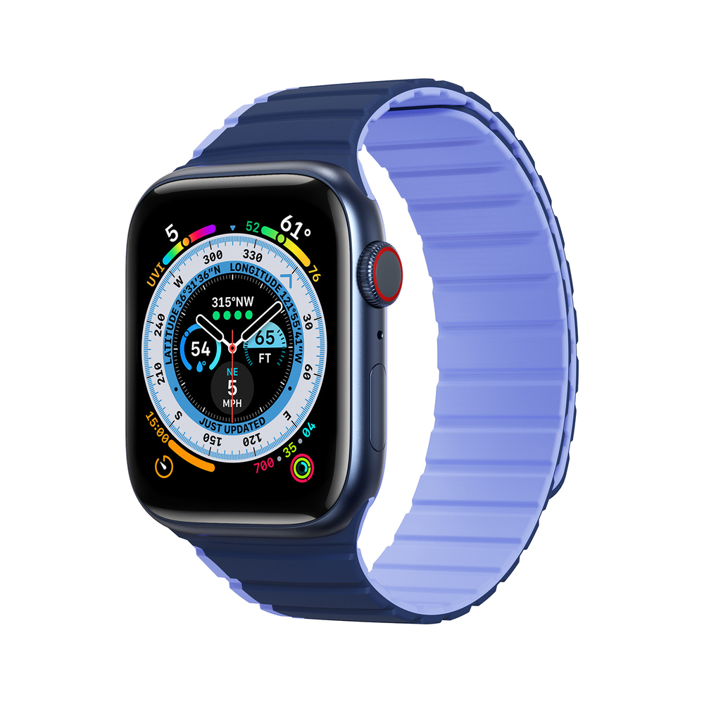 Dux Ducis LD mágneses szíj – Apple Watch 1–Ultra (42/44/45/49 mm) – kék