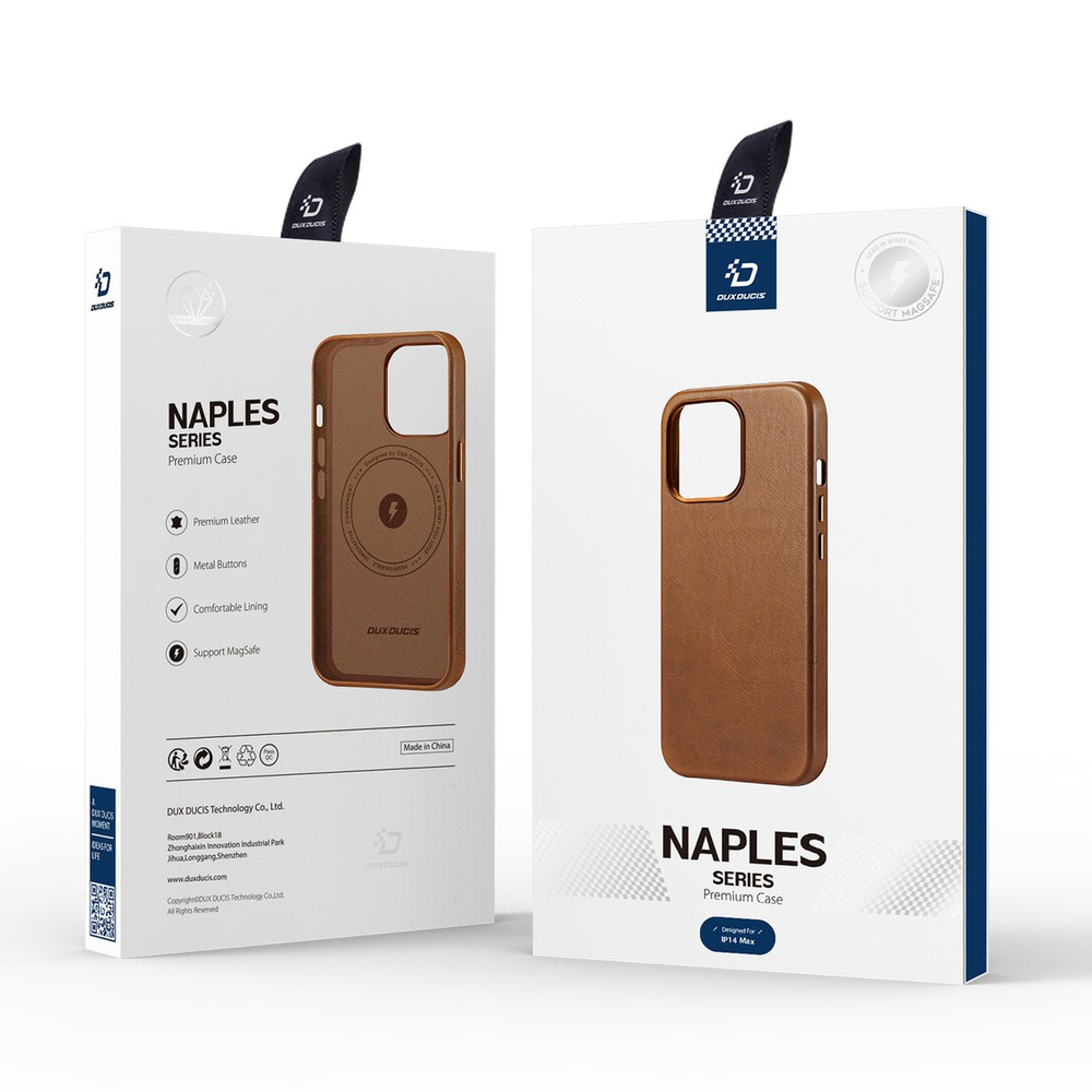 Dux-Ducis-Naples-MagSafe-telefontok-barna-iPhone-14-Plus-4