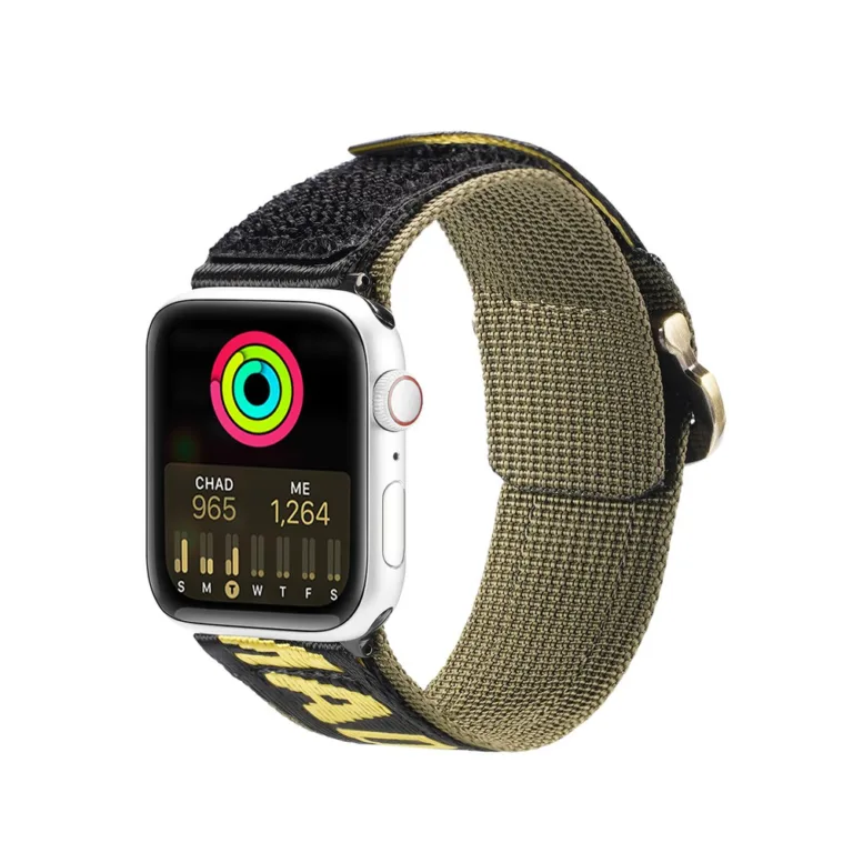 Dux Ducis Outdoor nylon szíj – Apple Watch 1–Ultra (42/44/45/49 mm) – sárga