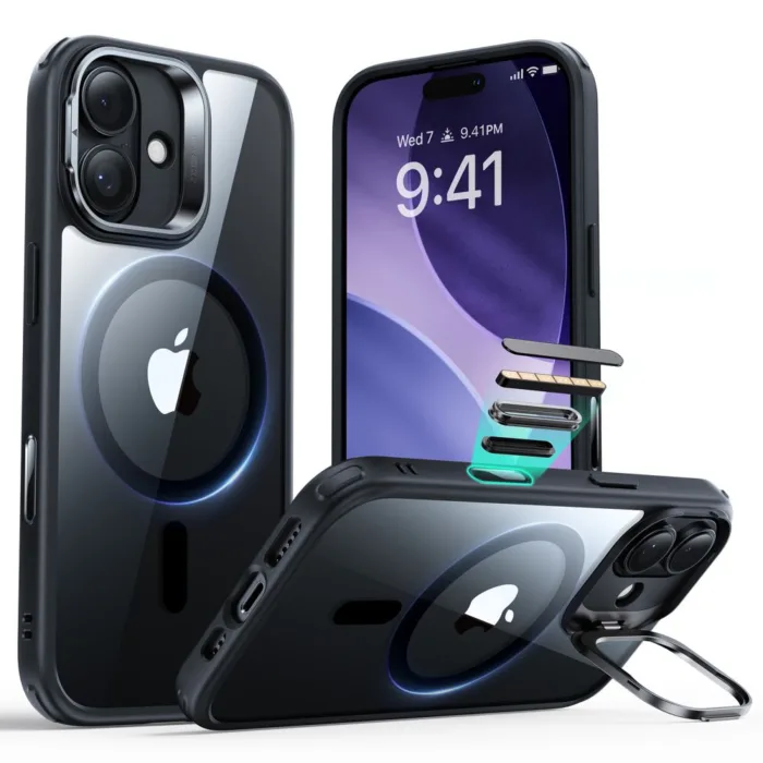ESR Classic Hybrid telefontok átlátszó|fekete - iPhone 17