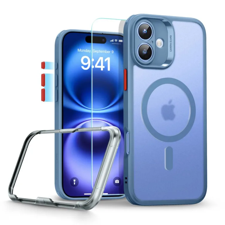 ESR Classic Pro Set telefontok kék - iPhone 16