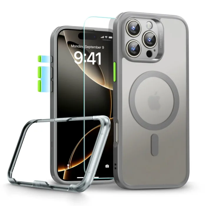 ESR Classic Pro Set telefontok szürke - iPhone 16 Pro