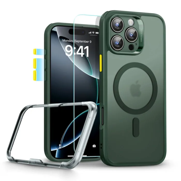 ESR Classic Pro Set telefontok zöld - iPhone 16 Pro