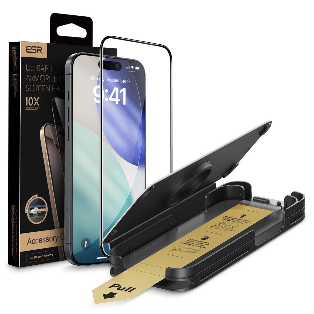 ESR UltraFit Armorite Pro iPhone 16 Pro / 17 üvegfólia – átlátszó