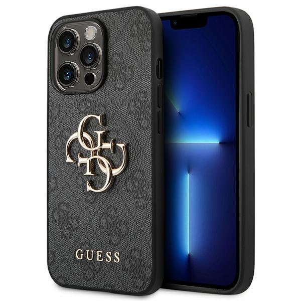Guess 4G Big Metal Logo telefontok szürke - iPhone 14 Pro