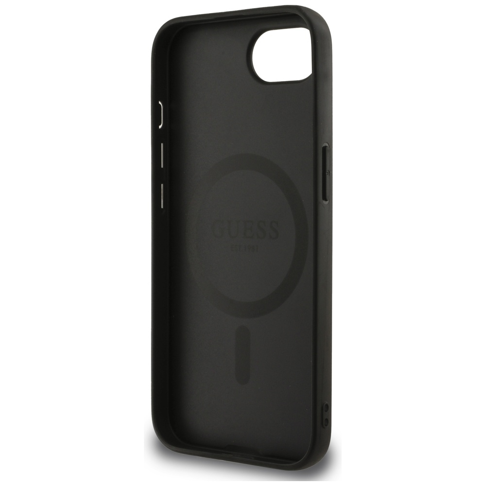 Guess-4G-Flowers-Print-MagSafe-telefontok-fekete-iPhone-16e-6