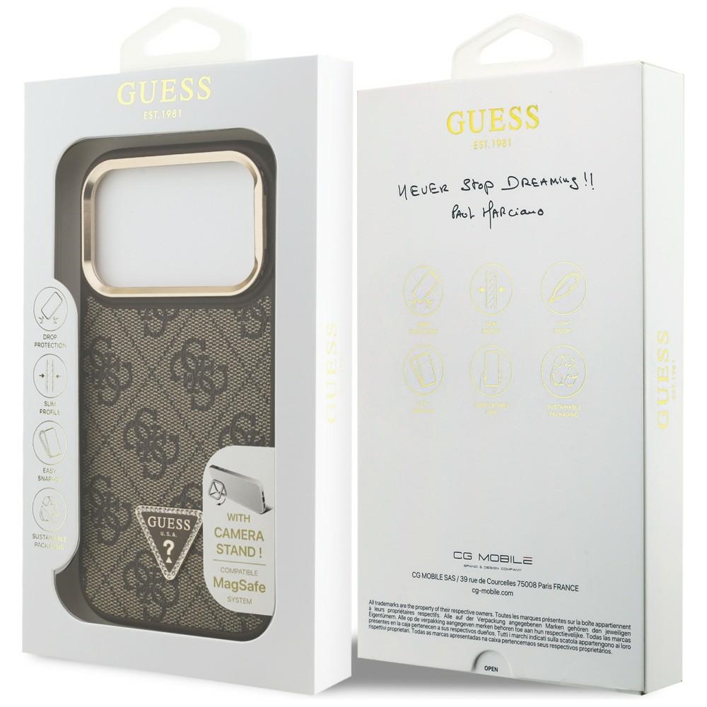 Guess-4G-PU-Triangle-Logo-Stand-Camera-MagSafe-tok-iPhone-17-Pro-–-barna-7