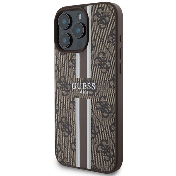 Guess-4G-Printed-Stripes-MagSafe-telefontok-barna-iPhone-16-Pro-Max-1