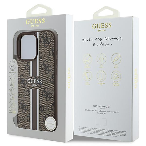 Guess-4G-Printed-Stripes-MagSafe-telefontok-barna-iPhone-16-Pro-Max-7