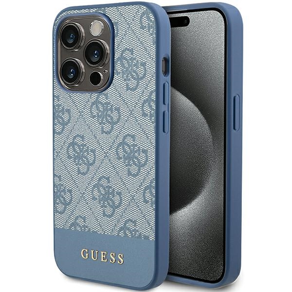 Guess 4G Stripe Collection telefontok kék - iPhone 15 Pro
