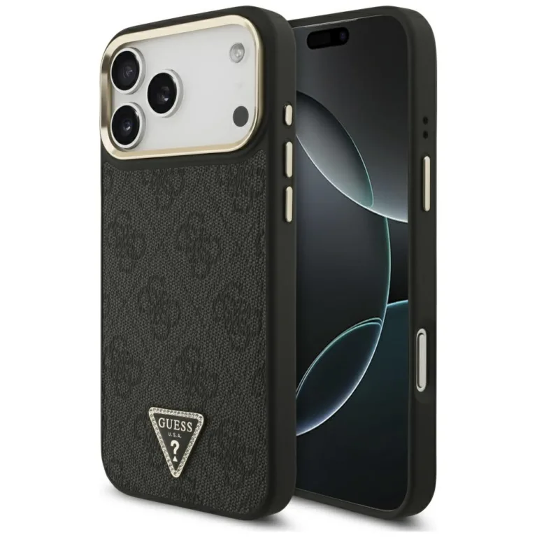 Guess 4G Triangle telefontok fekete|arany - iPhone 17 Pro Max