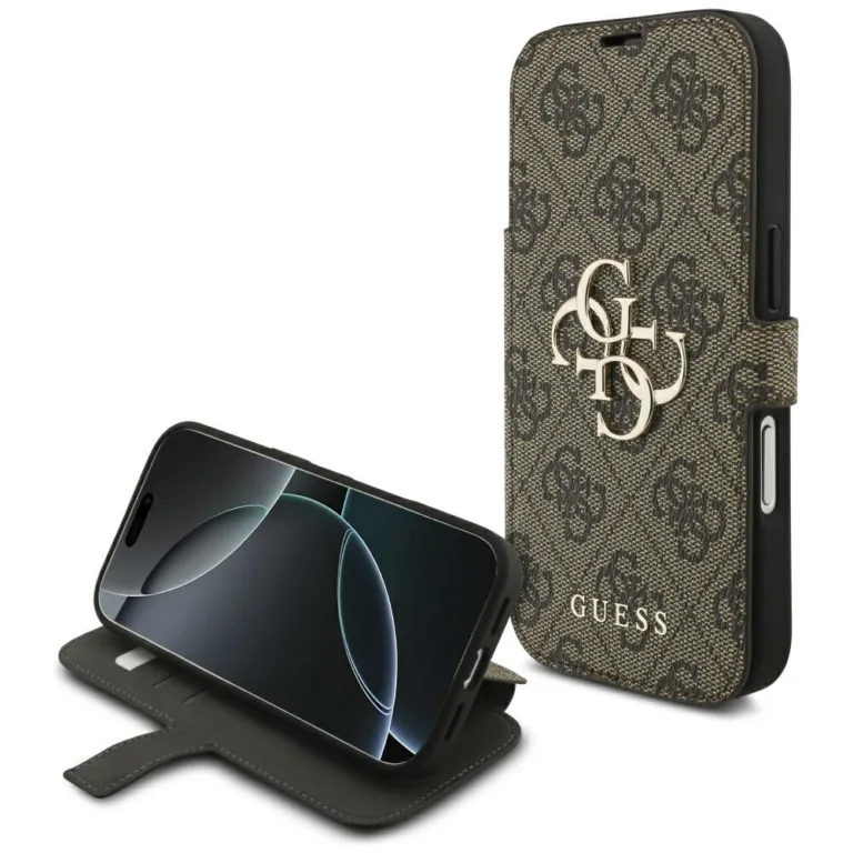Guess Book 4G Metal Logo telefontok barna - iPhone 17 Pro