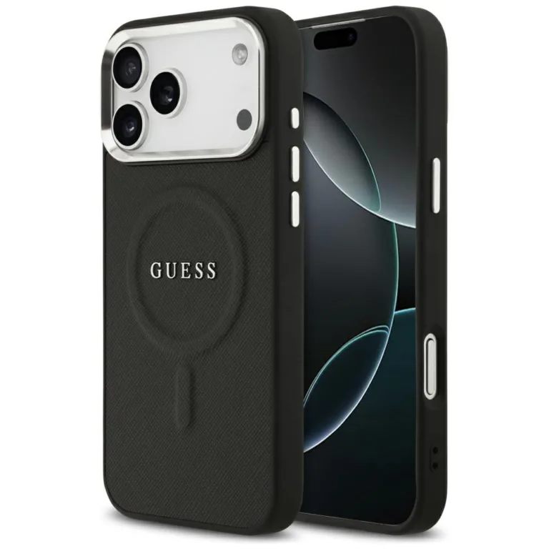 Guess Classic Logo MagSafe telefontok fekete - iPhone 17 Pro Max