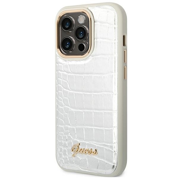 Guess-Croco-Collection-telefontok-ezust-iPhone-14-Pro-1