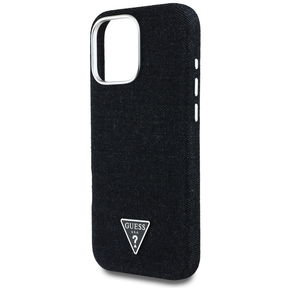 Guess-Denim-Triangle-Logo-MagSafe-telefontok-fekete-iPhone-16-Pro-Max-5