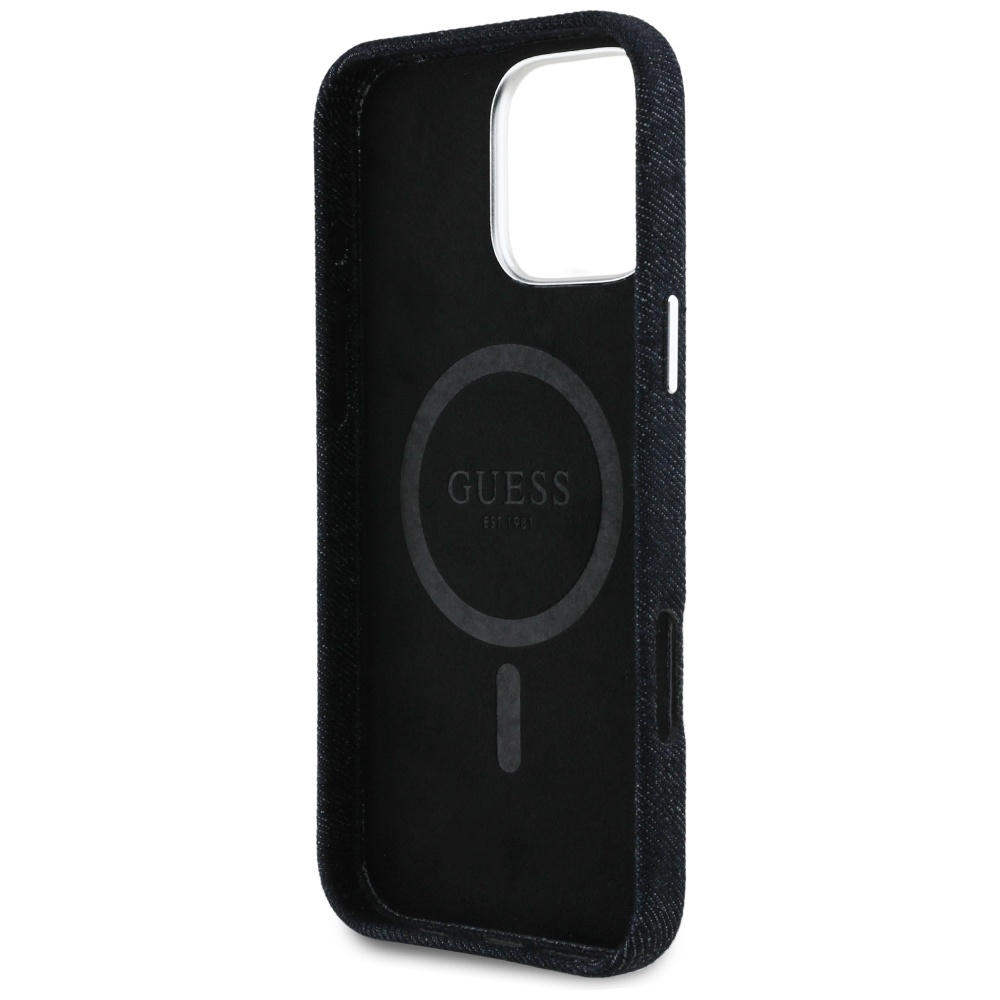 Guess-Denim-Triangle-Logo-MagSafe-telefontok-fekete-iPhone-16-Pro-Max-6