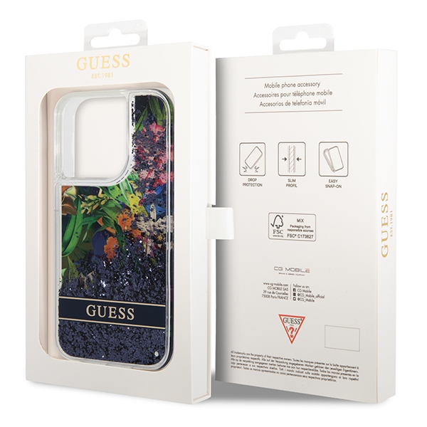 Guess-Flower-Liquid-Glitter-telefontok-kek-iPhone-14-Pro-Max-7