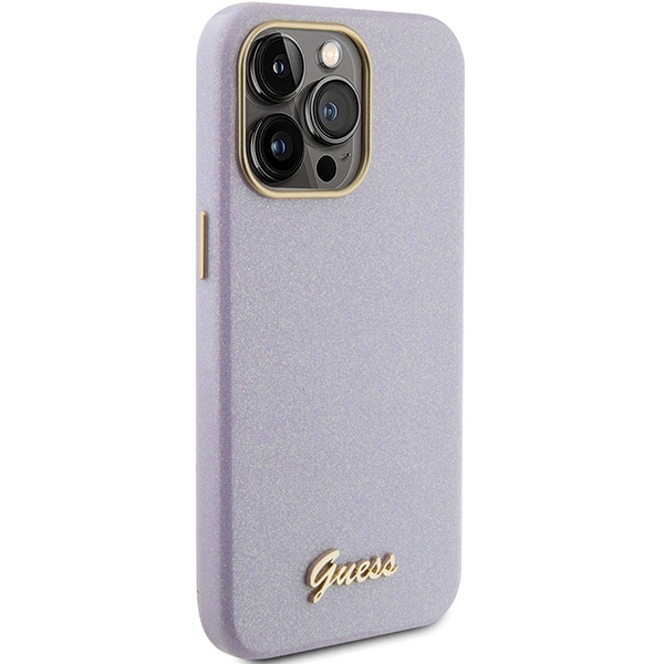 Guess-Glitter-Glossy-Script-telefontok-viola-iPhone-15-Pro-3