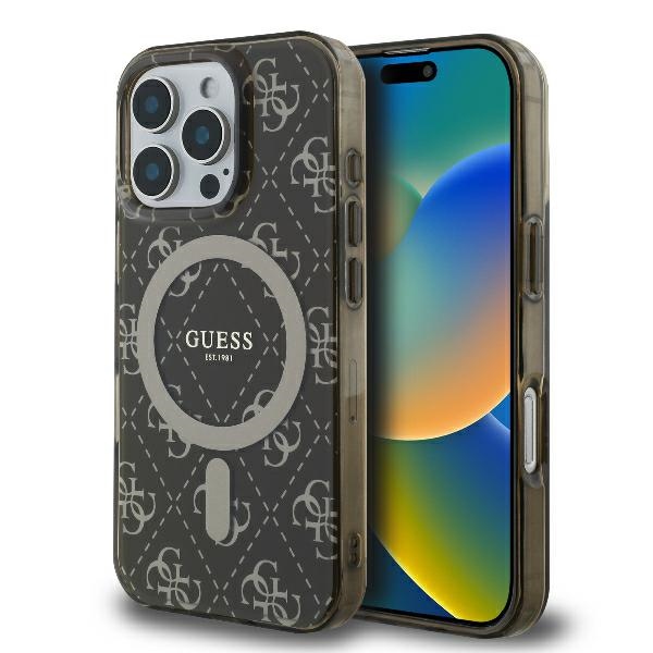 Guess IML 4G Background MagSafe telefontok barna - iPhone 16 Pro Max