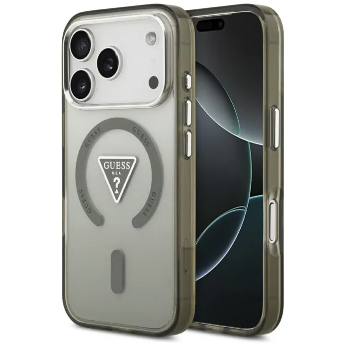 Guess IML Gradient Triangle Logo MagSafe tok iPhone 17 Pro – zöld
