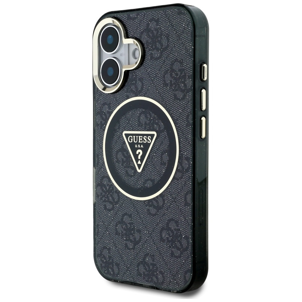 Guess-IML-Metal-Glitter-4G-Circle-Triangle-telefontok-fekete-iPhone-16-1