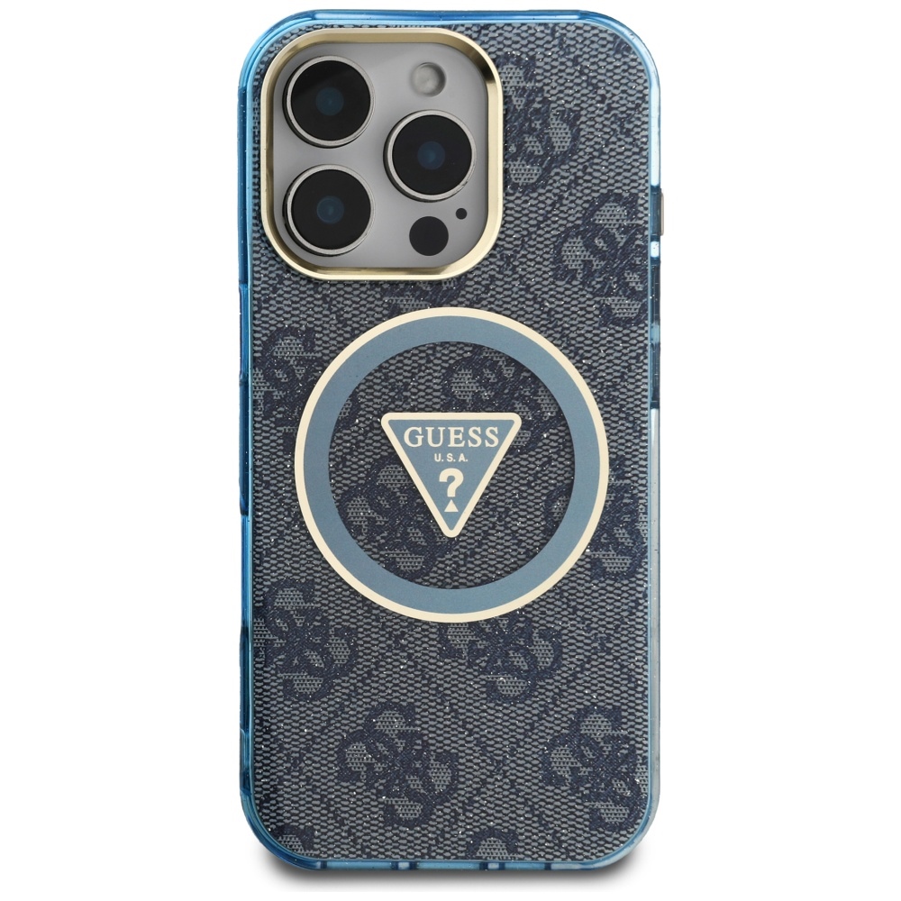 Guess-IML-Metal-Glitter-4G-Circle-Triangle-telefontok-kek-iPhone-16-Pro-2